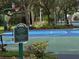 A beautiful blue and green basketball court located in Andover Lakes Phase 1 Community Park at 10712 Fairhaven Way, Orlando, FL 32825