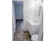 Bright bathroom with a modern sink, white tile, and updated fixtures creating a spa-like atmosphere at 1200 Ne 45Th Pl, Ocala, FL 34479