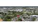 Aerial view of townhome community surrounded by shopping and city ammenities at 1615 Wilson Ave, Orlando, FL 32804