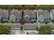 Aerial view of townhome showcasing roof, backyard and surrounding homes at 1615 Wilson Ave, Orlando, FL 32804