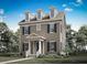 Charming three-story home with dormer windows, black shutters, and a covered front porch at 1896 Seawall Way, Celebration, FL 34747