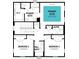 Second floor floor plan showing the layout of the primary suite and three bedrooms at 1896 Seawall Way, Celebration, FL 34747