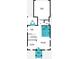 First floor floor plan showing the layout of the kitchen, dining room, flex room, garage and lanai at 1896 Seawall Way, Celebration, FL 34747