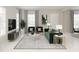 Cozy living room with modern decor, stylish furnishings, and lots of natural light at 1896 Seawall Way, Celebration, FL 34747