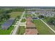 An aerial view of beautiful suburban homes near a serene lake, surrounded by lush greenery at 1919 Sipes Ave, Sanford, FL 32771