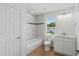 Bathroom with shower and tub combination, sink and updated features at 1929 Sipes Ave, Sanford, FL 32771
