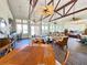 Bright and inviting community clubhouse with comfortable seating areas and view of the water at 249 Afton Sq # 112, Altamonte Springs, FL 32714