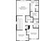 Second floor plan showing layout of main bedroom, laundry, and two additional bedrooms at 2552 Long Pine Ave, Apopka, FL 32712