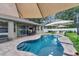 Enjoy outdoor living with a sparkling pool, covered patio, and landscaped yard perfect for relaxation and entertaining at 2579 Woodside Ridge Dr, Apopka, FL 32712