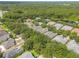 Aerial view of homes nestled among mature trees and landscaping at 3017 Glin Cir, Ormond Beach, FL 32174