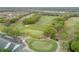 Expansive golf course aerial showing well-maintained greens, mature trees, and surrounding community at 3017 Glin Cir, Ormond Beach, FL 32174