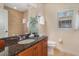 Well-appointed bathroom with granite counters, tiled shower, and stylish accessories at 336 Highcroft Ct, Lake Mary, FL 32746