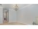 Empty bedroom with a chandelier at 336 Highcroft Ct, Lake Mary, FL 32746