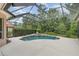 Screened in pool surrounded by trees at 336 Highcroft Ct, Lake Mary, FL 32746