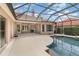 Screened in pool with a connected patio area at 336 Highcroft Ct, Lake Mary, FL 32746