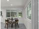 Bright dining room featuring large windows and a view of the fenced-in yard at 610 Kittredge Dr, Orlando, FL 32805