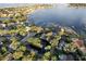 Beautiful aerial view of the lakefront community and homes nestled among lush greenery and a serene lake at 9324 Carolview Way, Orlando, FL 32836