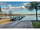 Community boat ramp leading to the lake with clear skies and distant city skyline at 9324 Carolview Way, Orlando, FL 32836