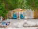 Secluded seating area featuring tropical landscaping at 9543 Buxton, Orlando, FL 32817