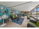 Relaxing sunroom area with comfortable seating overlooking the pool at 9543 Buxton, Orlando, FL 32817