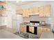 Functional kitchen with light wood cabinets, countertops, and essential appliances at 1125 Lake Shadow Cir # 5308, Maitland, FL 32751