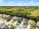 This aerial shot reveals a beautiful neighborhood with lush greenery and well-maintained homes at 13431 Early Frost Cir, Orlando, FL 32828
