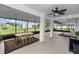 Inviting screened lanai with outdoor dining and seating, ideal for relaxation and entertaining at 20796 Quinn St, Orlando, FL 32833