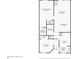 Floor plan showing the layout of the living room, kitchen, and bedrooms at 2206 Stonington Ave # 2206, Orlando, FL 32817