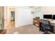 Bedroom featuring a closet and carpet flooring. Includes view of entry to the room at 2216 Grand Tree Ct, Lake Mary, FL 32746