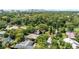 Scenic aerial view of the neighborhood with mature trees, cozy homes, a swimming pool, and surrounding foliage at 2312 S Summerlin Ave, Orlando, FL 32806