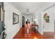 Inviting foyer with polished hardwood floors and elegant decorative accents throughout at 2312 S Summerlin Ave, Orlando, FL 32806