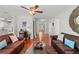 Cozy living room with hardwood floors, comfortable sofas, and stylish decor, perfect for relaxing at 2312 S Summerlin Ave, Orlando, FL 32806