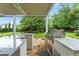 Outdoor kitchen area with a built-in grill and ample counter space, perfect for entertaining at 3426 Cocard Ct, Windermere, FL 34786