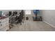 Finished basement area, featuring a gaming setup at 3936 Silverstream Ter, Sanford, FL 32771