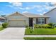 Charming one-story home with a well-manicured lawn, attached garage, and a welcoming front entrance at 3936 Silverstream Ter, Sanford, FL 32771