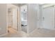 Hallway view of a bedroom and bathroom in a home at 3936 Silverstream Ter, Sanford, FL 32771