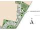 Site map showcasing the community layout with lot locations, landscaping, and secondary entry at 7807 Waterscape Dr, Groveland, FL 34736