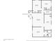 First floor plan of a home showing the layout of the foyer, living room, kitchen, bedrooms, and bathrooms at 811 Osceola Trl, Casselberry, FL 32707