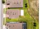 Backyard aerial view of the fence, patio, and lawn at 9128 Sonoma Coast Dr, Winter Garden, FL 34787