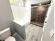 Contemporary bathroom with glass-enclosed shower, built in bench and tiled surround at 926 Freshmeadow Ct, Apopka, FL 32703