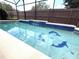 Enjoy this pool featuring a waterfall feature and dolphin mosaics at 926 Freshmeadow Ct, Apopka, FL 32703