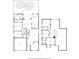 A detailed floor plan of a two-story home with multiple bedrooms, bathrooms, living spaces, and a garage at 1111 Liberty Hall Dr, Kissimmee, FL 34746