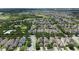 An aerial view showcasing a residential neighborhood with tree-lined streets at 15448 Murcott Blossom Blvd, Winter Garden, FL 34787