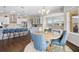 Open kitchen and breakfast nook with views, stainless appliances and bar stool seating at 16412 Good Hearth Blvd, Clermont, FL 34711