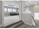 Open living area with a view of the second floor and plush carpeting at 16412 Good Hearth Blvd, Clermont, FL 34711