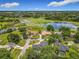 Aerial view of the neighborhood, showing the ponds and the lush green landscape at 1850 Lakeshore Cir, Longwood, FL 32750