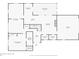 Floor plan of the home, showing the layout of the rooms on the first floor at 1850 Lakeshore Cir, Longwood, FL 32750
