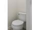 Close-up view of a clean toilet, simple and functional design at 2420 Stockton Dr, Sanford, FL 32771