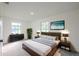 Spacious bedroom boasts two windows, a ceiling fan, and modern furnishings at 4800 Reginald Rd, Orlando, FL 32829