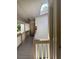 View of the balcony with a covered ceiling and an outdoor light fixture at 116 Palm View Ct # 3535/6, Haines City, FL 33844